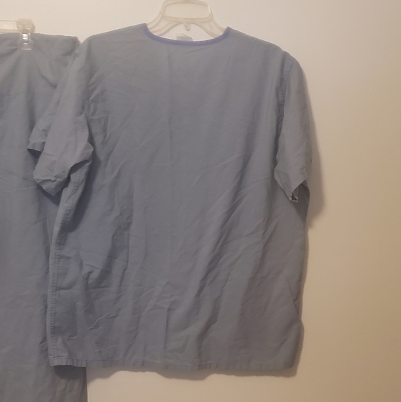 Unisex Medline reversible drawstring scrubs Gray/blue Large - Picture 7 of 9